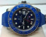 NEW Rolex GMT-Master II Blue Rubber band Mens Watch